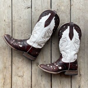 Stetson Leather Cowboy Boots